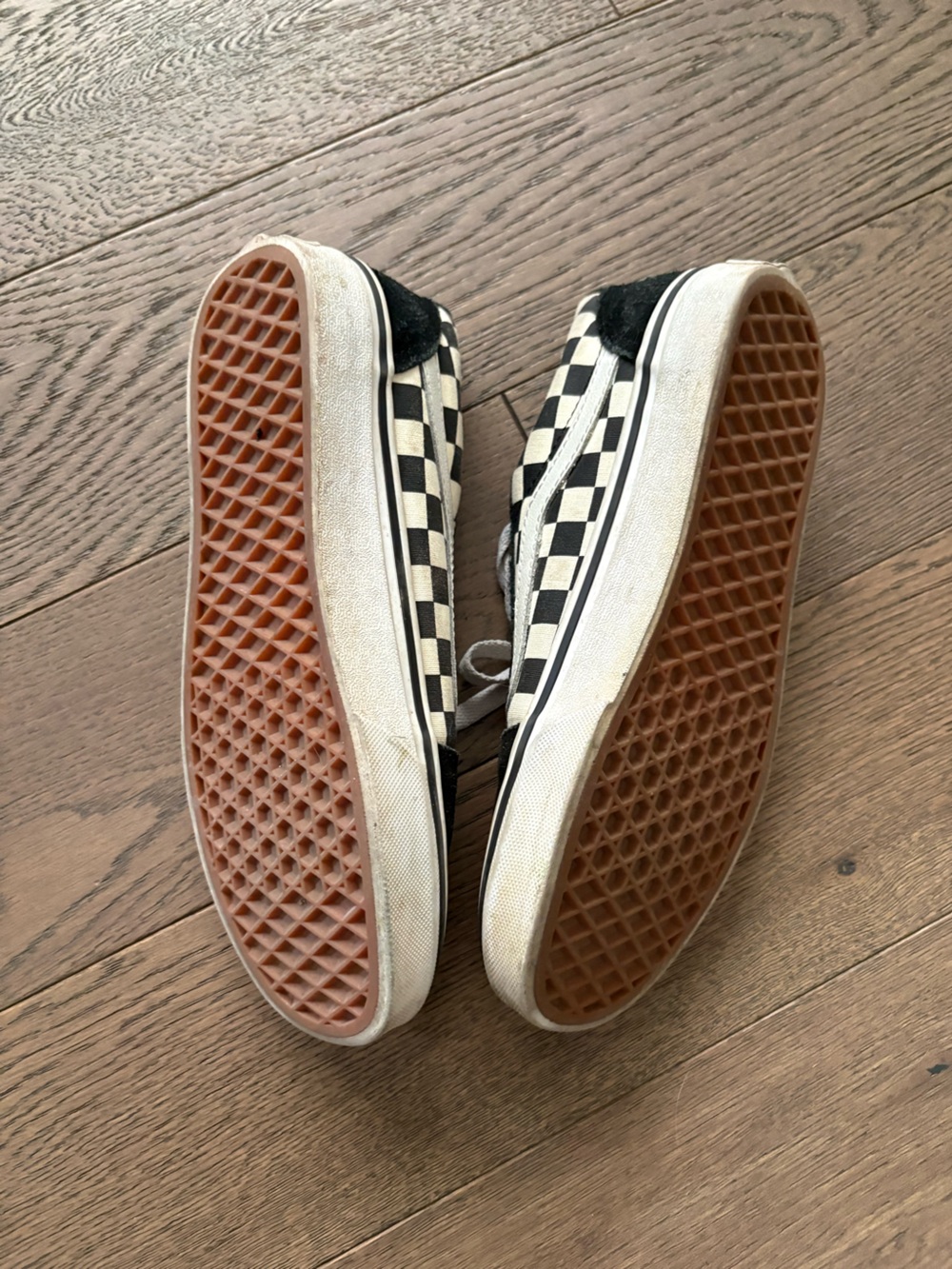 Vans Black and White Checkerboard Old Skool Sneakers - Picture 2 of 2